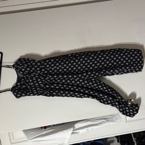 As U Wish Black and White Jumpsuit